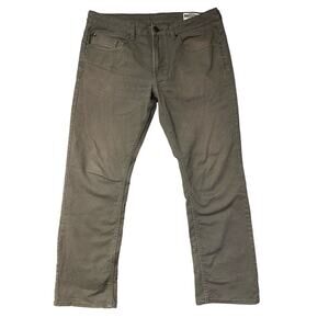Buffalo David Bitton Mens Pants 34X30 Sam-X Slim Straight Jeans Gray Denim